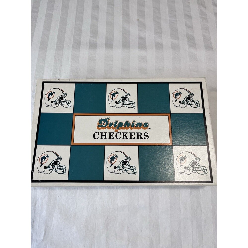 Vintage 1993 NFL Miami Dolphins v Buffalo Bills Checkers Helmets